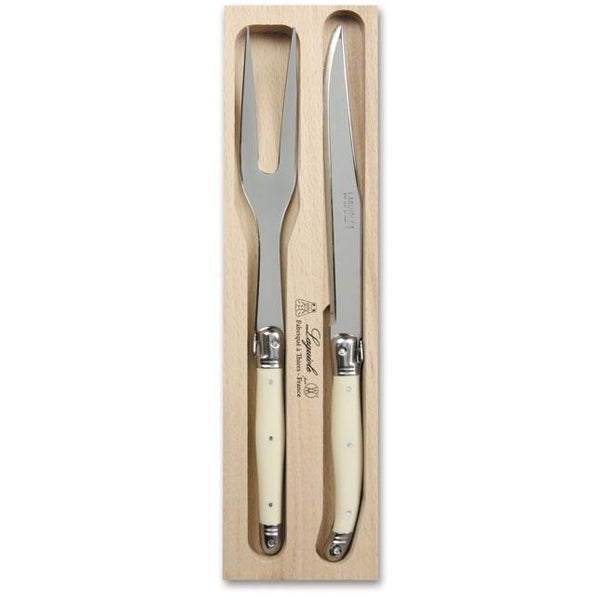 Laguiole Carving Set Ivory by Jean Dubost #27114