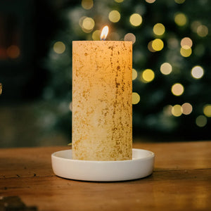 St. Eval Gold Marble Pillar Candles - All Fragrances