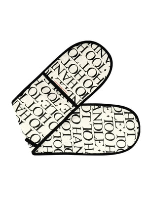 Emma Bridgewater Black Toast Double Oven Glove & Tea Towel Set