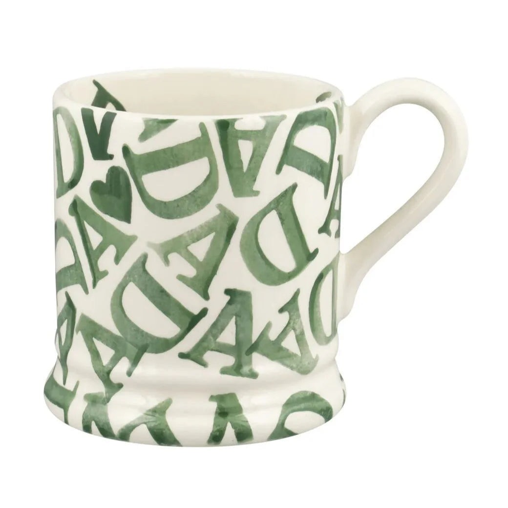 Emma Bridgewater Green D.A.D Half Pint Mug