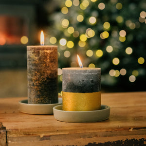 St. Eval Half Dipped Winter Thyme Pillar Candle