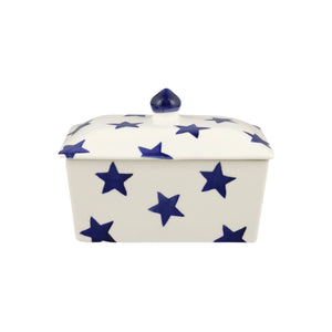 Emma Bridgewater Blue Star Small Butter Dish