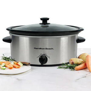 Hamilton Beach  Chrome 6.5Ltr Slow Cooker