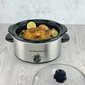 Hamilton Beach Chrome 3.5Ltr Slow Cooker