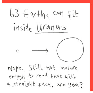 Rosie Made a Thing Uranus Card