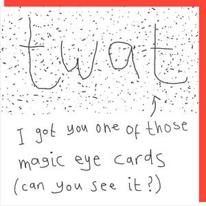 Rosie Made a Thing Magic Eye Card