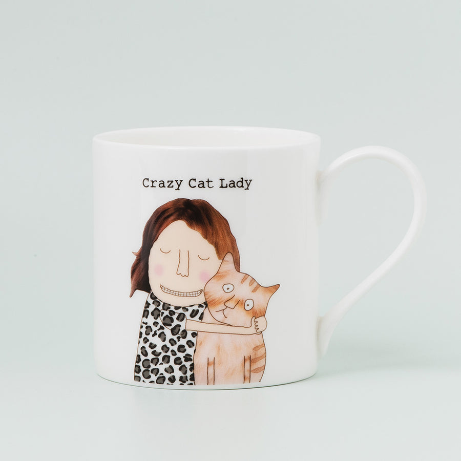 Rosie Made a Thing Crazy Cat Lady Mug