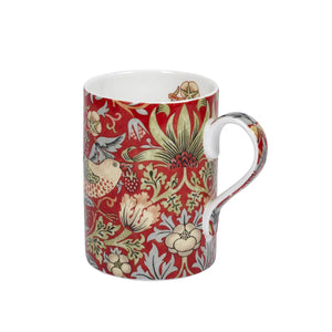 Spode, William Morris & Co Strawberry Thief Mug-Crimson/Slate