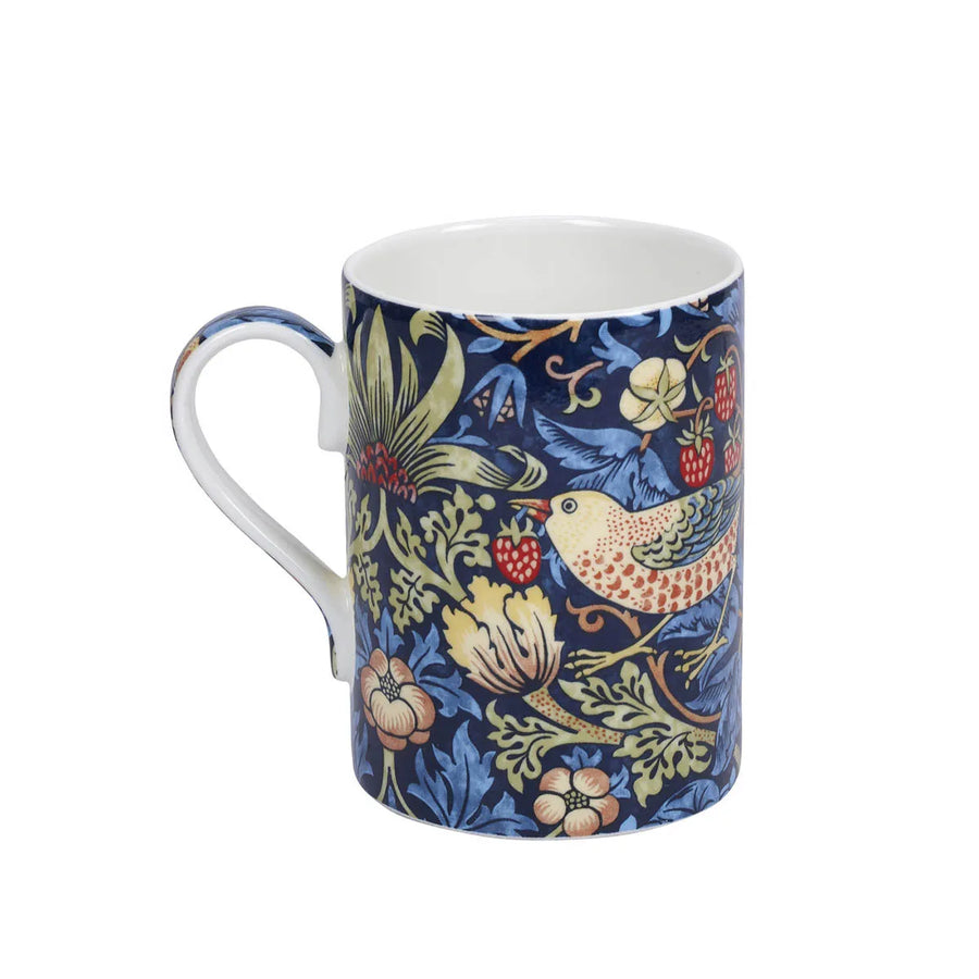 Spode, William Morris & Co Strawberry Thief Mug-Indigo/Miner