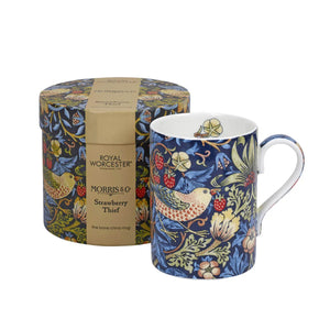 Spode, William Morris & Co Strawberry Thief Mug-Indigo/Miner