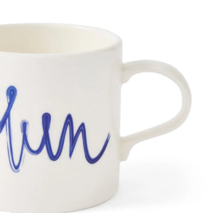 Mug Meirion Blue & White Mum Mug