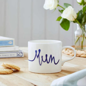 Mug Meirion Blue & White Mum Mug