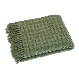 Walton & Co Waffle Cotton Throw - All Colours