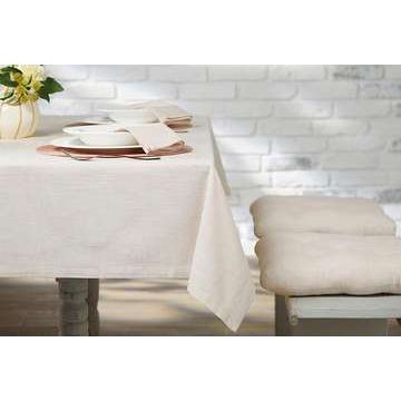 Waltons & Co Chambray French Limestone Table Cloth - All Size