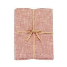 Walton & Co Chambray Terracotta Blush Table Cloth - All Sizes