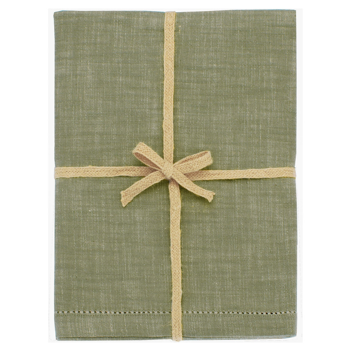 Walton & Co Chambray Olive Table Cloth - All Size