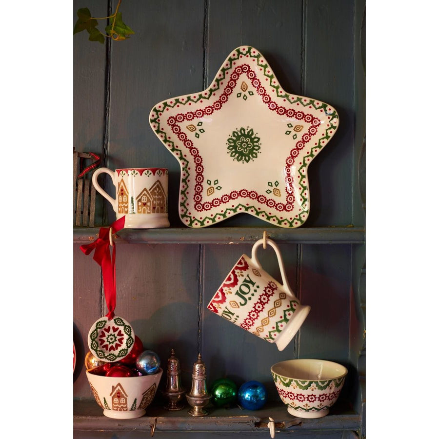 Emma Bridgewater Christmas Joy Medium Star Plate