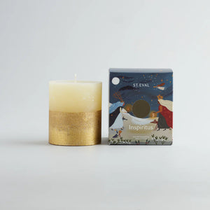 St. Eval Half Dipped Inspiritus Pillar Candle