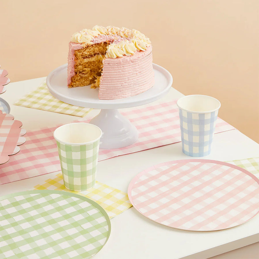 Hootyballoo Pastel Gingham Paper Cups