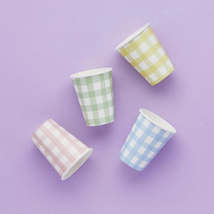 Hootyballoo Pastel Gingham Paper Cups