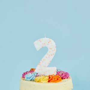 Hootyballoo Giant Pastel Sprinkle Number Candle - All