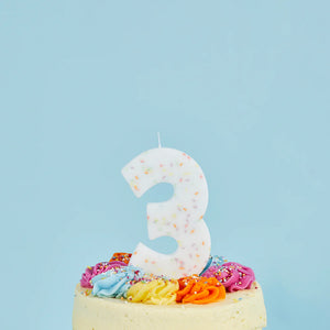 Hootyballoo Giant Pastel Sprinkle Number Candle - All