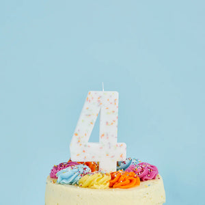 Hootyballoo Giant Pastel Sprinkle Number Candle - All