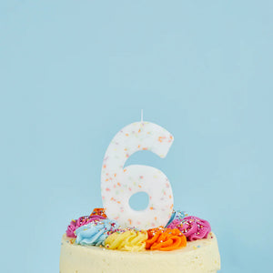 Hootyballoo Giant Pastel Sprinkle Number Candle - All