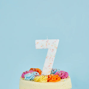 Hootyballoo Giant Pastel Sprinkle Number Candle - All