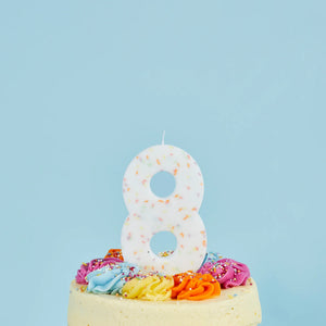 Hootyballoo Giant Pastel Sprinkle Number Candle - All