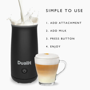 Dualit Black Handheld Milk Frother