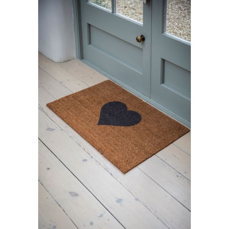 Garden Trading Doormat Heart Large Natural