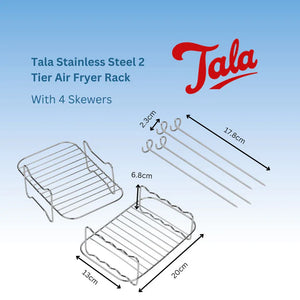 Tala Two Tier Stainless Steel Racks with Skewers