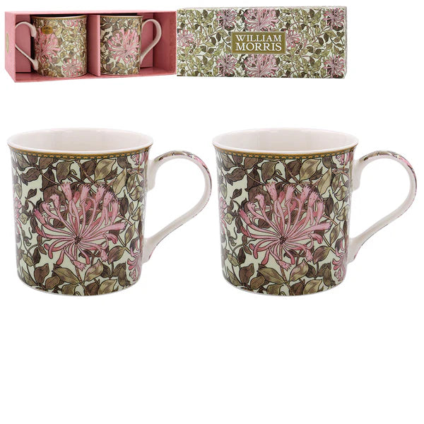 Lesser Pavey  Honeysuckle Mugs Set of 2