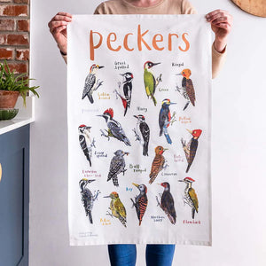 Sarah Edmonds Peckers Tea Towel