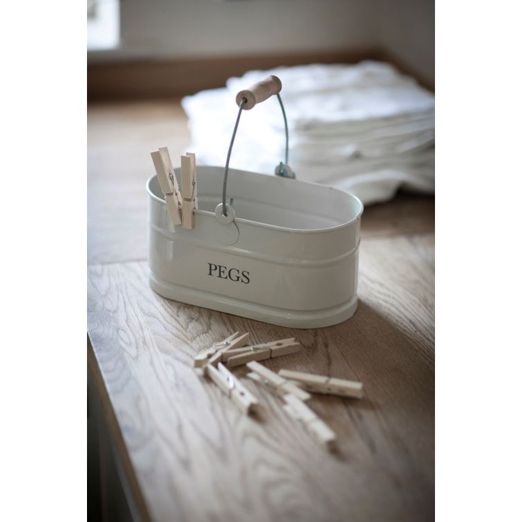 Garden Trading Original Peg Bucket Chalk