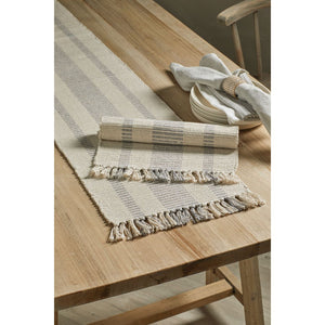 Walton & Co Recycled Taupe Stripe Placemat