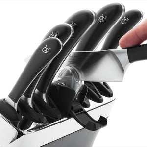 Robert Welch Signature Knife Block Set with Pull Through Sharpener