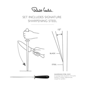 Robert Welch Signature Knife Block Set with Steel