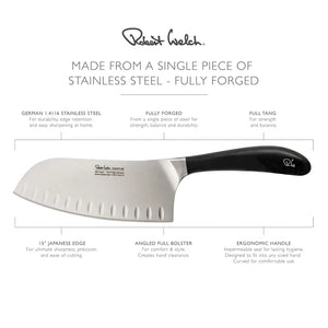 Robert Welch Signature 17cm/7" Fluted Deep Santoku Knife