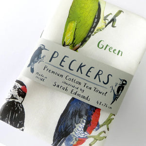 Sarah Edmonds Peckers Tea Towel