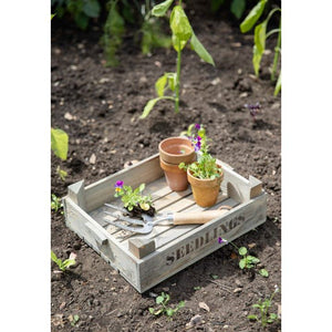 Garden Trading Aldsworth Wooden Seedlings Tray Natural