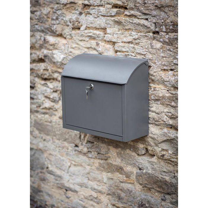 Garden Trading Stowe Post Box Charcoal