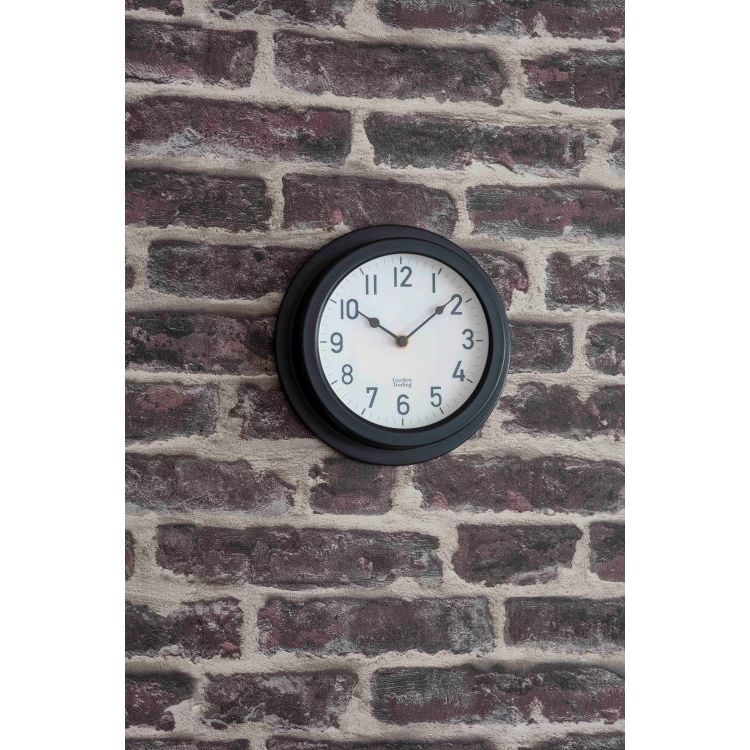 Garden Trading Tenby Clock 22cm Carbon