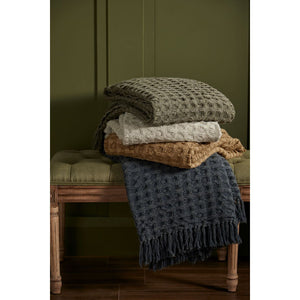 Walton & Co Waffle Cotton Throw - All Colours