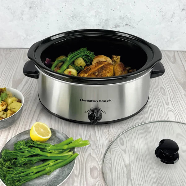 Hamilton Beach  Chrome 6.5Ltr Slow Cooker