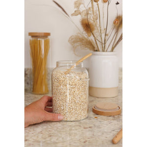 KitchenCraft Idilica 1.2Ltr Glass Storage Jar & Spoon