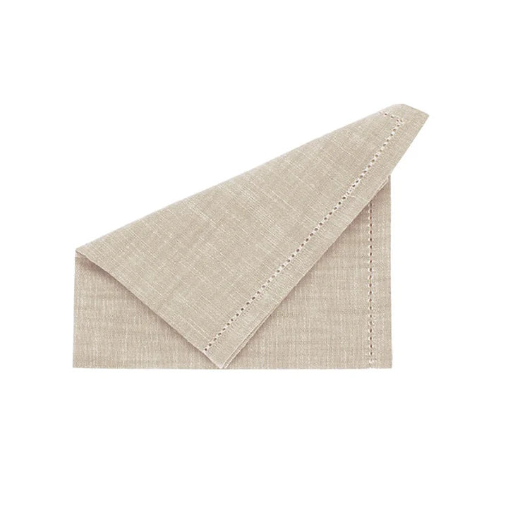 Walton & Co Chambray Set of 4 French Limestone Napkins