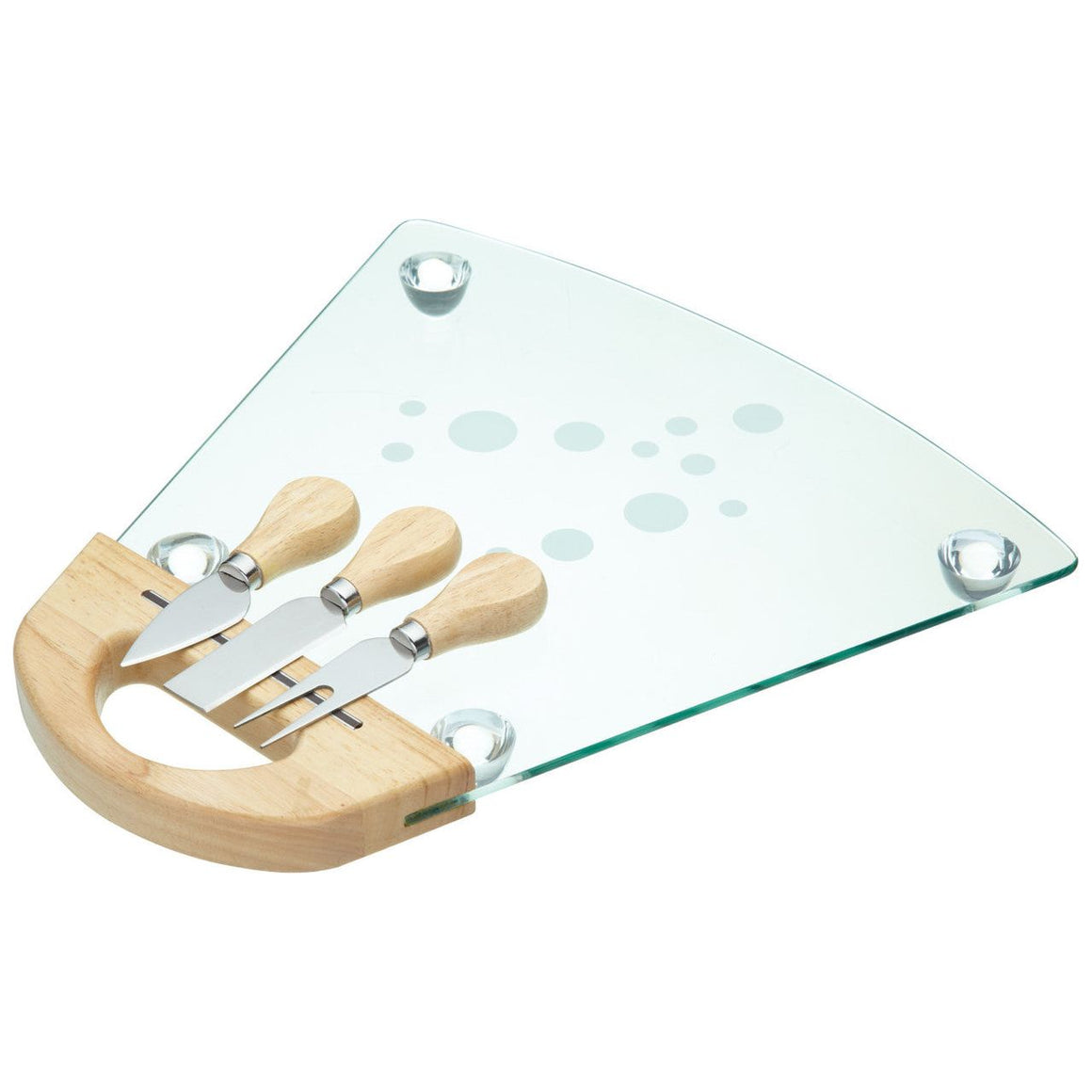 MasterClass Glass Cheese Serving Board