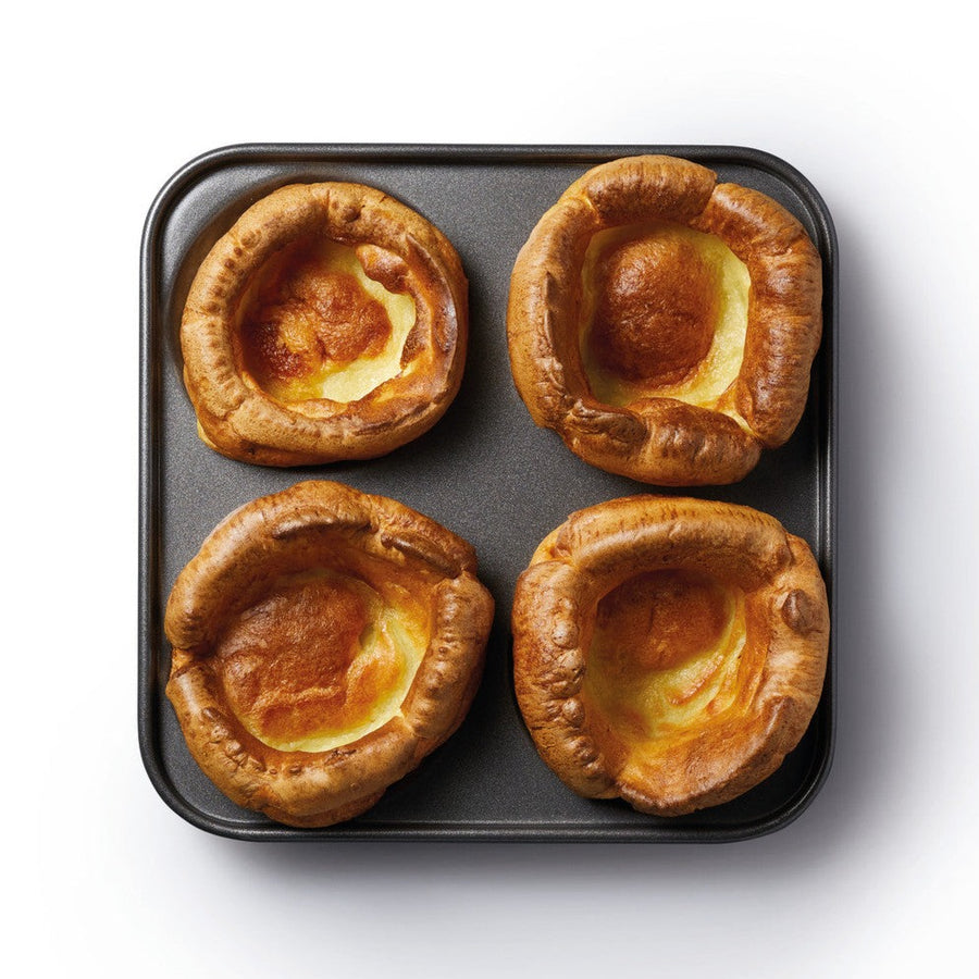 MasterClass Non-Stick 4 Hole Traditional Yorkshire Pudding Pan